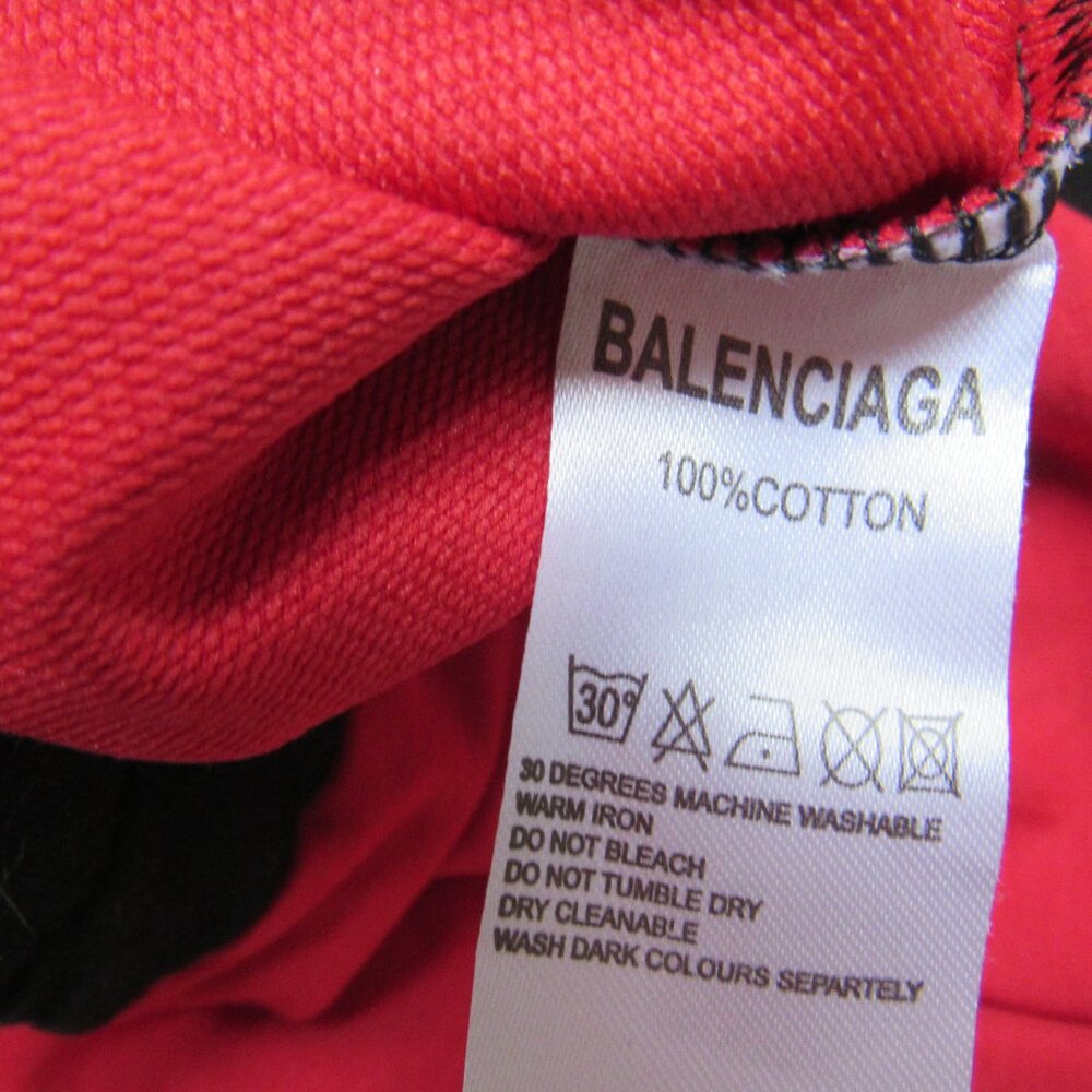 Balenciaga Women Red/Black Sweater(Hoodie). Size M, Cotton - Picture 5 of 5